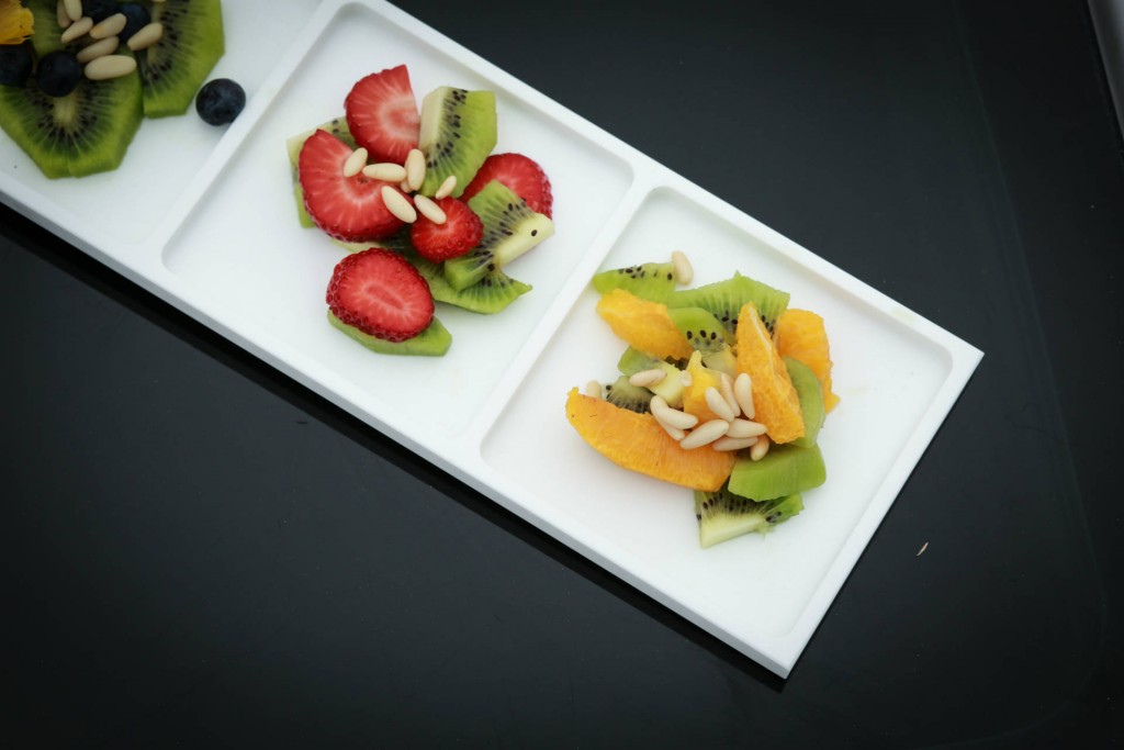 Color : Green, Size : 31 * 13cm Luce Casa Base di Frutta Verdura Bella Cucina Tavolo Colazione Piatto di Frutta di Ceramica Tavolino Piatto di Frutta Decorazione 